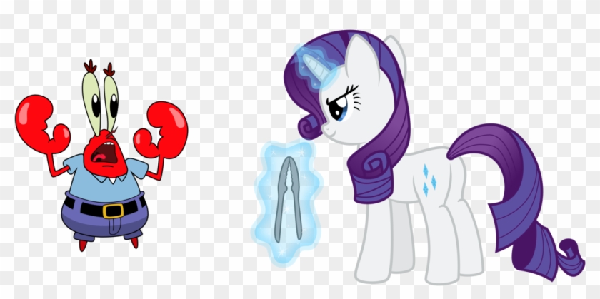 Krabs Rarity Pearl Krabs Rainbow Dash Sandy Cheeks - Rarity Vs Rainbow Dash Clipart