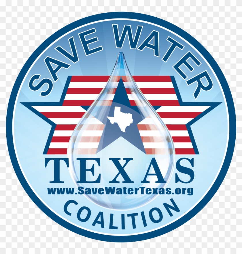 Save Water Texas Coa - Emblem Clipart