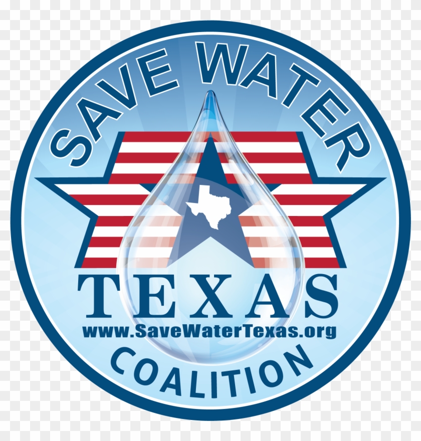 Save Water Texas Coa - Emblem Clipart #2809601