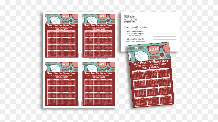 Calendar Postcards Clipart