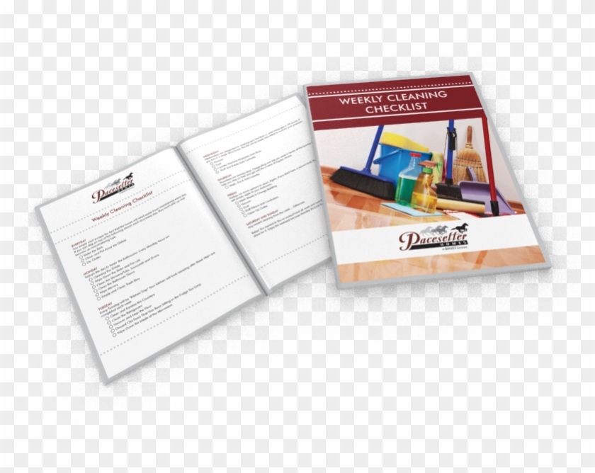 Weekly Cleaning Checklist Pacesetter Homes - Flyer Clipart