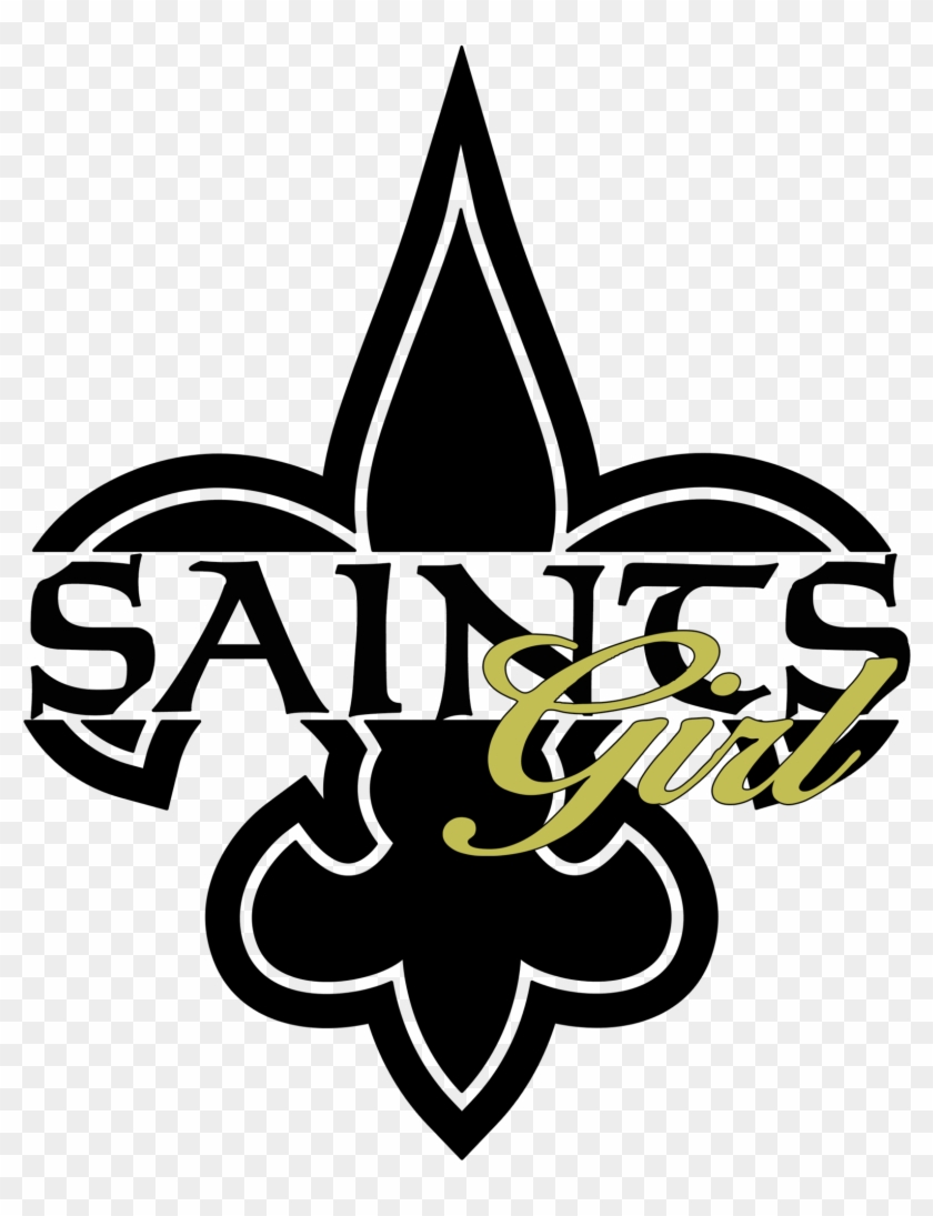 Saints Girl Car/truck Decal-free Shipping - New Orleans Saints Clipart #2811585