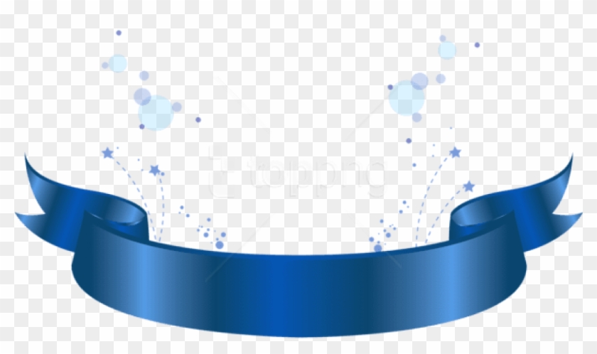 Free Png Download Blue Banner Decorative Element Clipart - Clipart Frame Png Deviantart Transparent Png #2811786