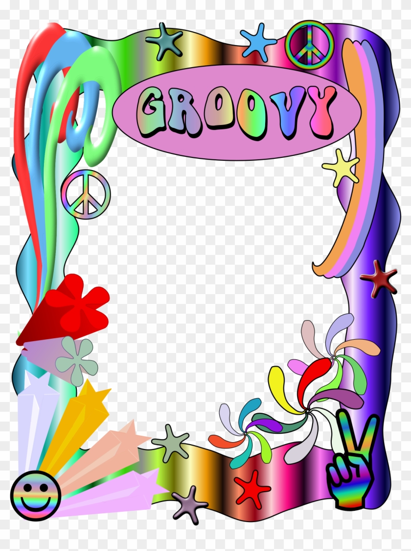 Clipart - Groovy Border Png Transparent Png