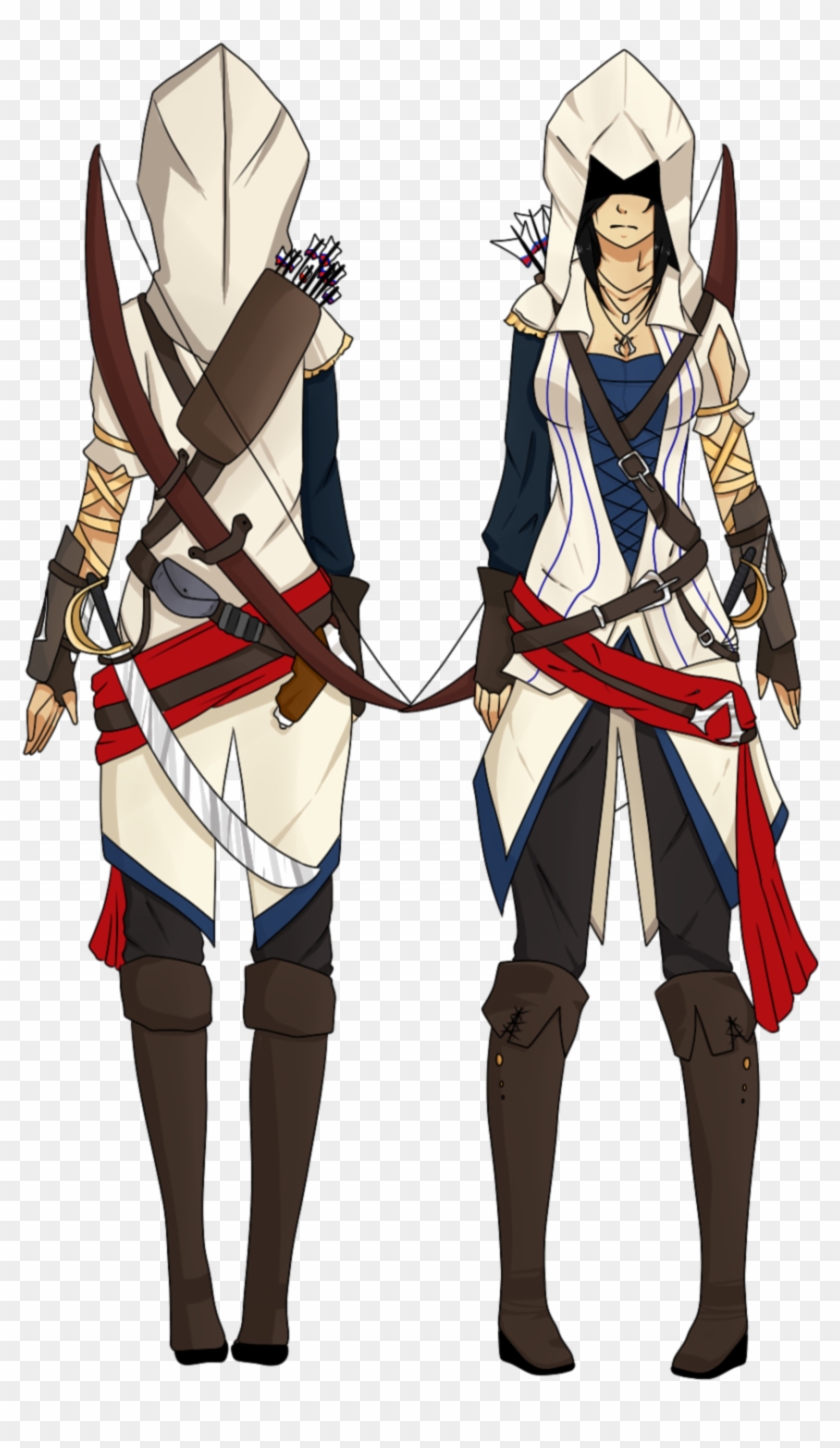 Costume Drawing Assassin - Assassin's Creed 3 Oc Clipart