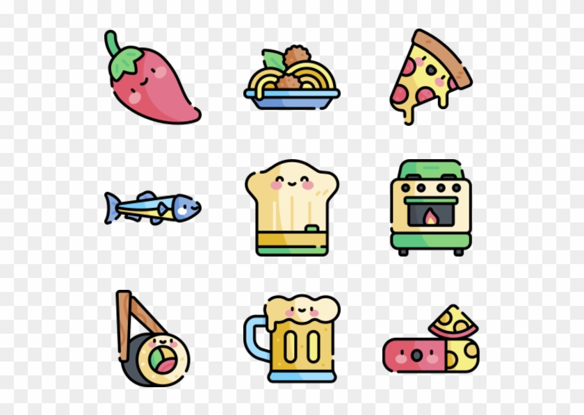 Gastronomy - Kawaii Food Icon Png Clipart #2813246