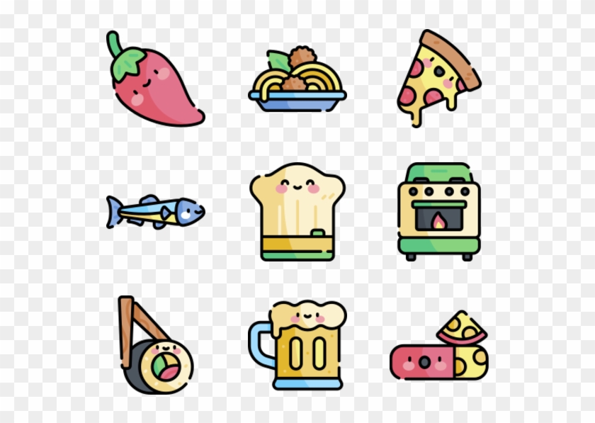 Gastronomy - Kawaii Food Icon Png Clipart