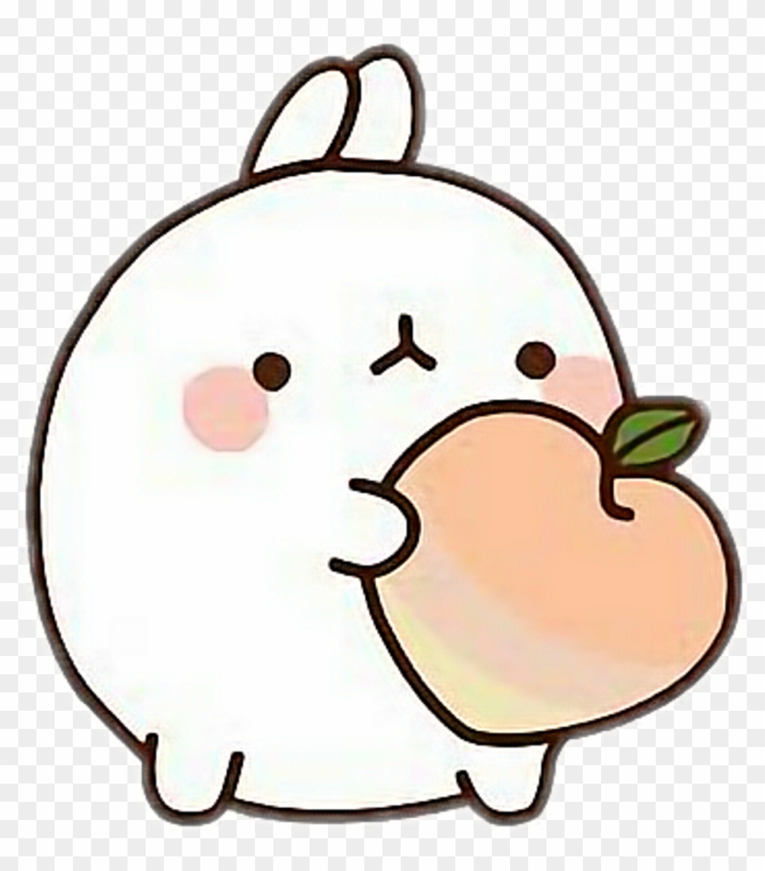 Cute Peach Sticker Kawaii Stickers Transparent Background - Cute Kawaii Peach Clipart #2813294