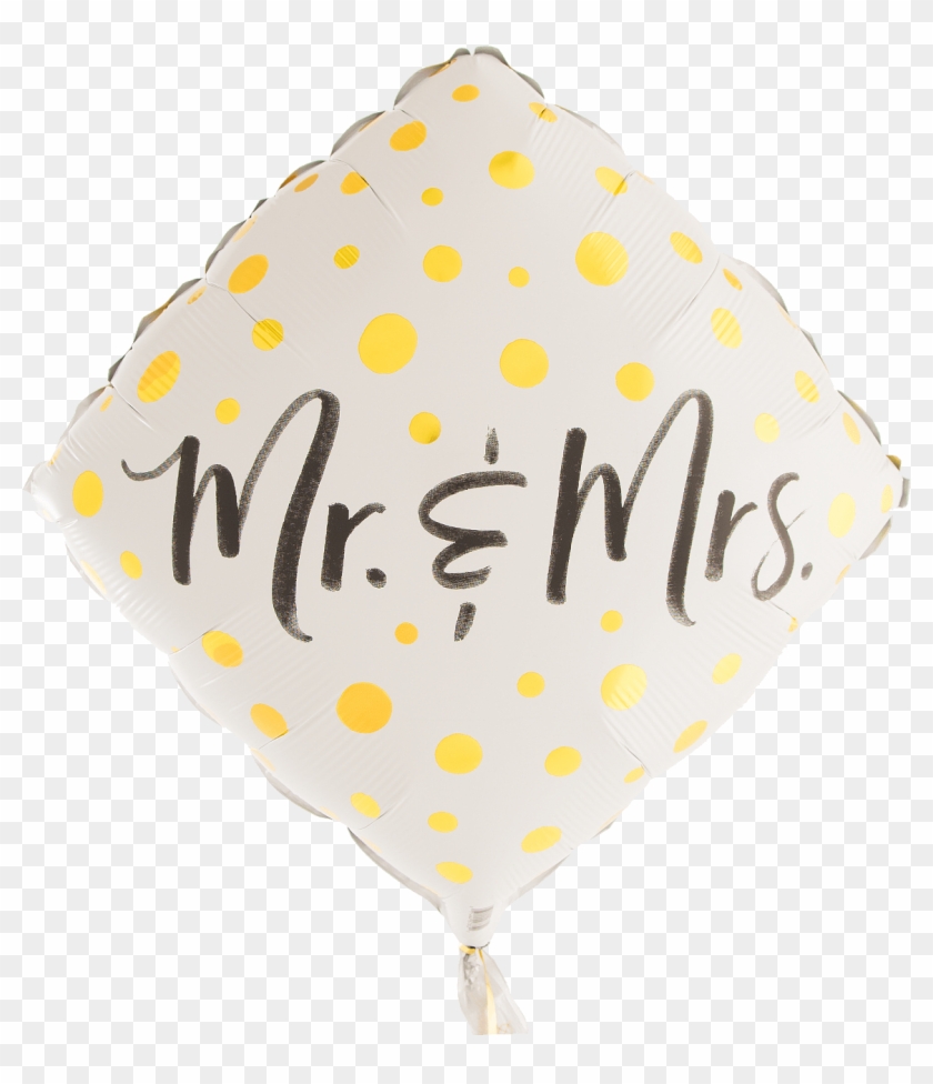Mr & Mrs Gold Dots - Qualatex Balloon Mr And Mrs Clipart #2813414