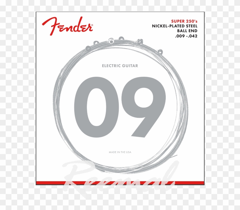 Fender Electric Guitar Strings 9-42 Nps Ball End - Fender 250l Clipart #2813716