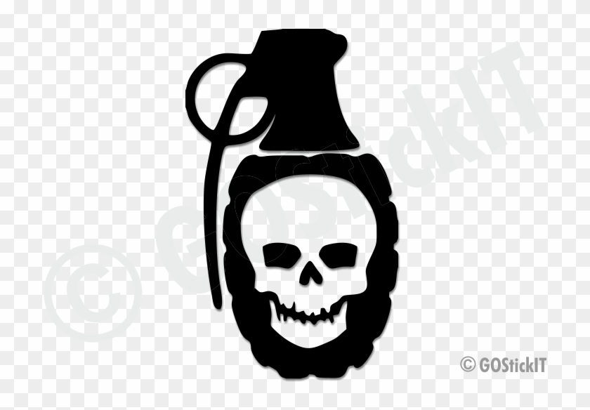 Google Search Grenade Tattoo, Skull And Bones, Skulls, - Illustration Clipart #2814247