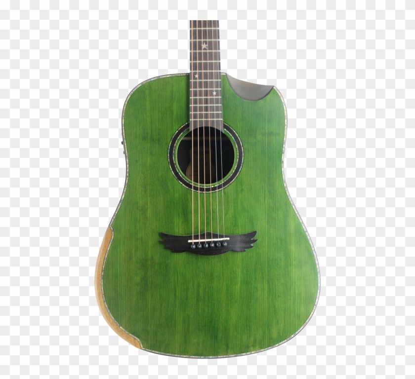 Dream Maker Acoustic Guitar Ku280e Green Solid Spruce - Acoustic Guitar Clipart #2814255