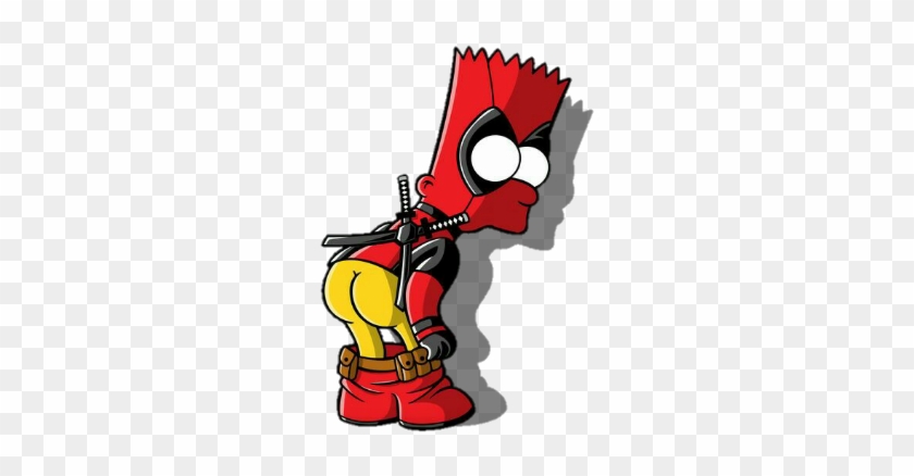 Bartsimpson Sticker - Bart Simpson Kiss My Ass Clipart