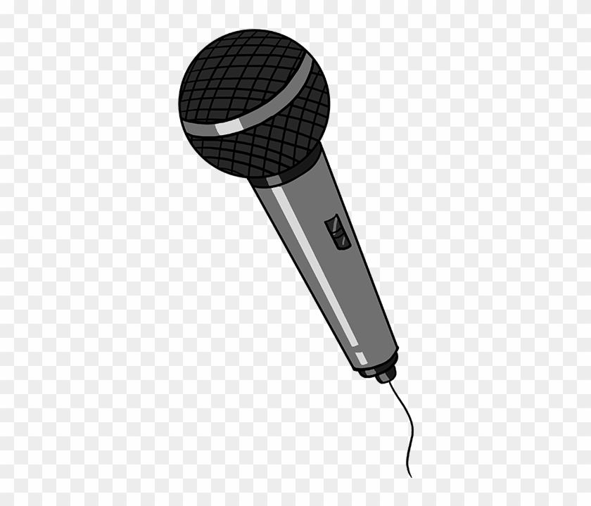 Drawing Transparent Microphone - Easy Drawings Of A Microphone Clipart #2814903