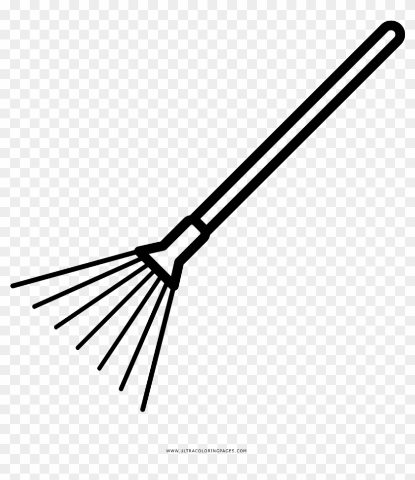 Rake Coloring Page - Black And White Pickaxe Clipart (#2815254) - PikPng