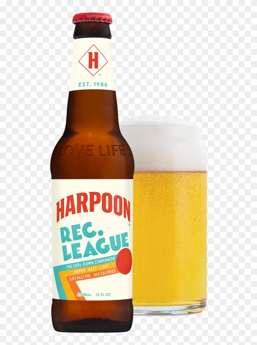 League 12oz Bottle And Glass, Pdf - Harpoon Clipart #2816050