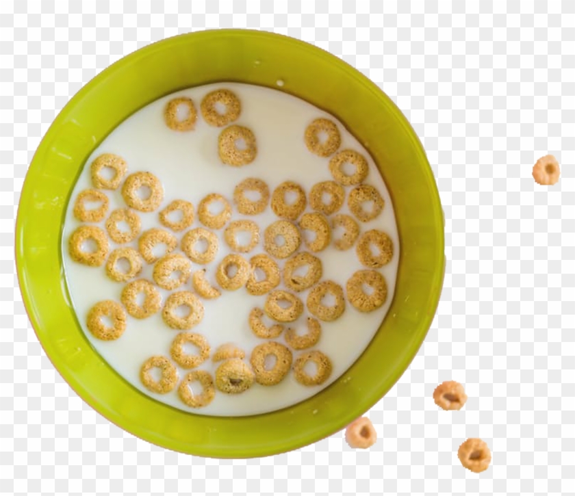 Bowl Of Cheerios Png - Bowl Of Cereal From Above Clipart #2816157