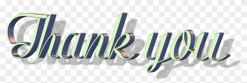 Thank You Thanks Gratitude Png Image - Calligraphy Clipart