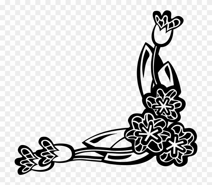 Ornamental Vintage Corner - Illustration Clipart