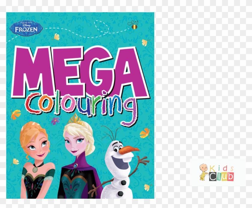 Disney Frozen Mega Colouring Book - Cartoon Clipart