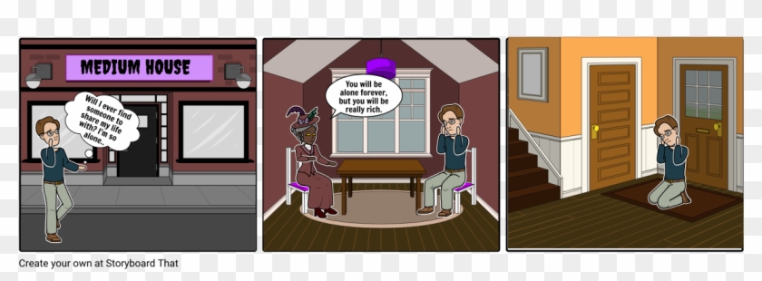 A Sad Man - Cartoon Clipart