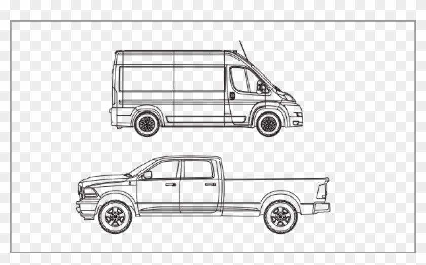 Ram Commercial Trucks Graphics Image Alt - Ram Pick Up Drawing Clipart #2818117