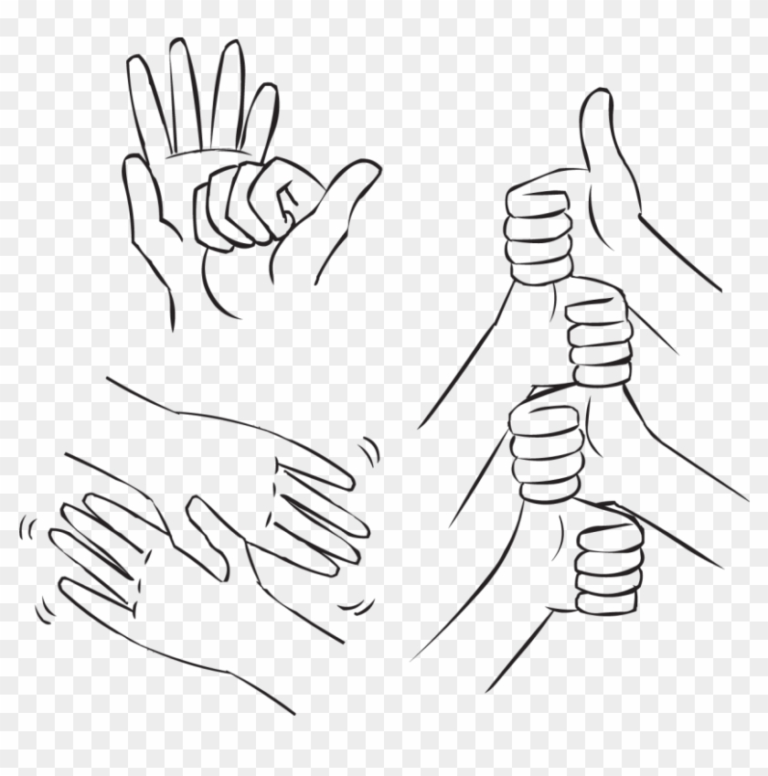 Group Clipart Handshake - Drawing - Png Download #2818355