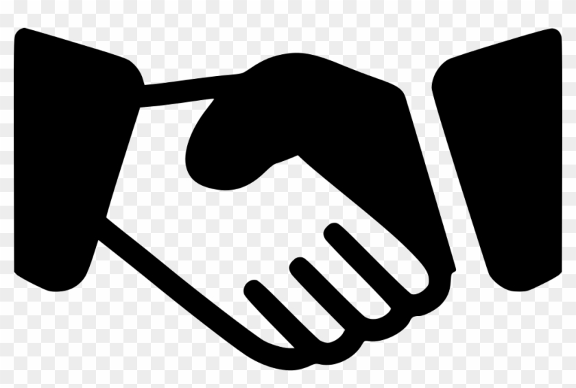 Hand Shake Comments - Business Win Icon Clipart