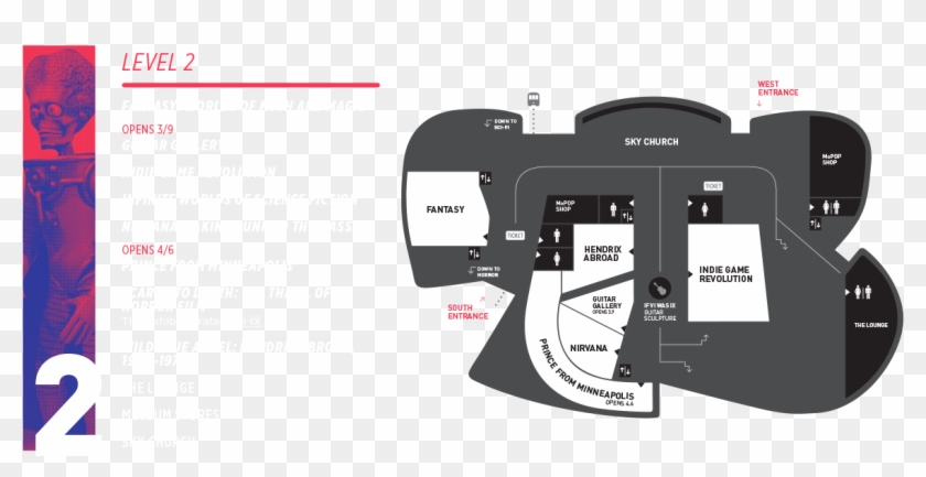 Mopop Museum Map Level - Calipers Clipart