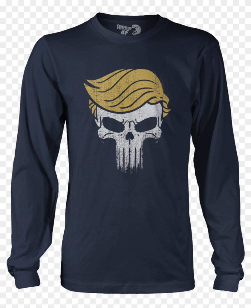 Skull Trump Punisher American Af Shirt - Hulk T Shirt Design Clipart
