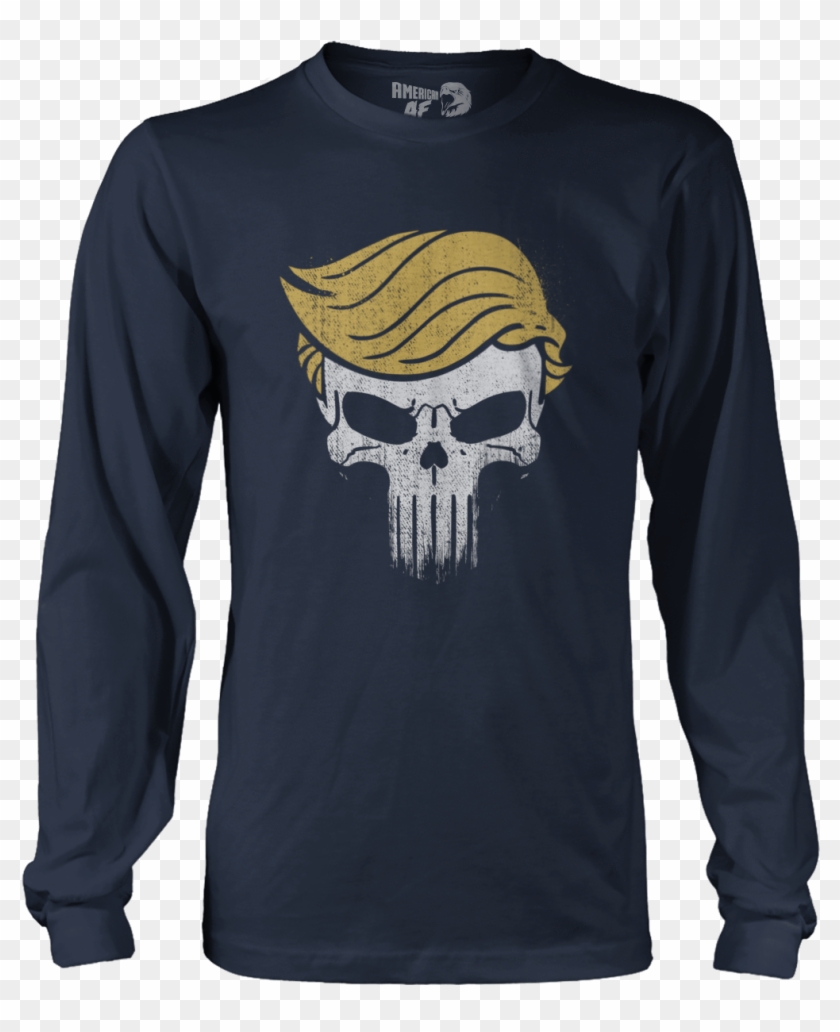 Skull Trump Punisher American Af Shirt - Hulk T Shirt Design Clipart #2819352