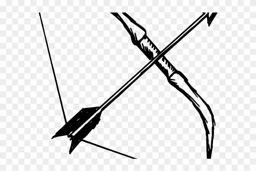 Bow And Arrow Vector - Drawn Bow And Arrow Clipart #2819568