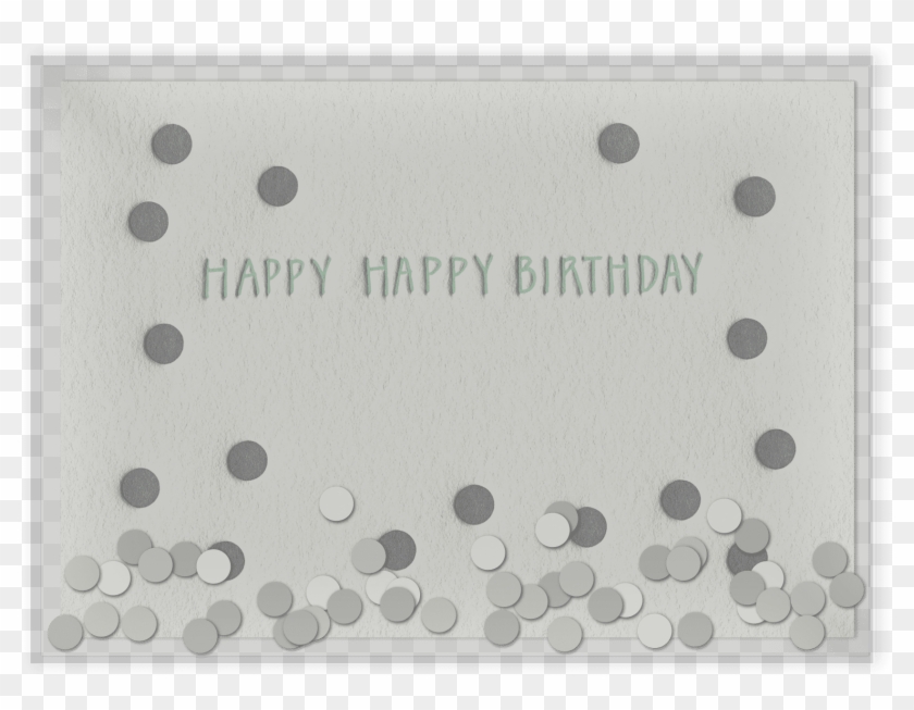 Confetti Birthday Letterpress Card Packaged - Circle Clipart #2819720