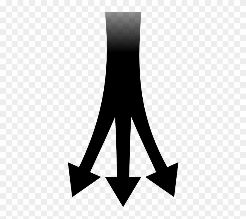1 To 3 Arrows - Three Arrows Pointing Down Clipart