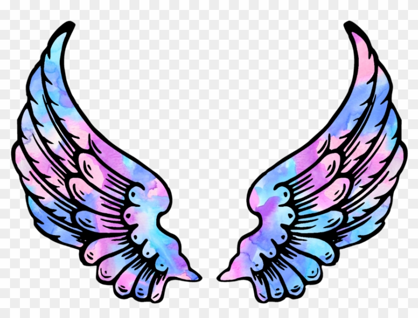 #wings #angel #angelwings #space #galaxy #stars #star - Angel Wings Cut Out Clipart #2820769