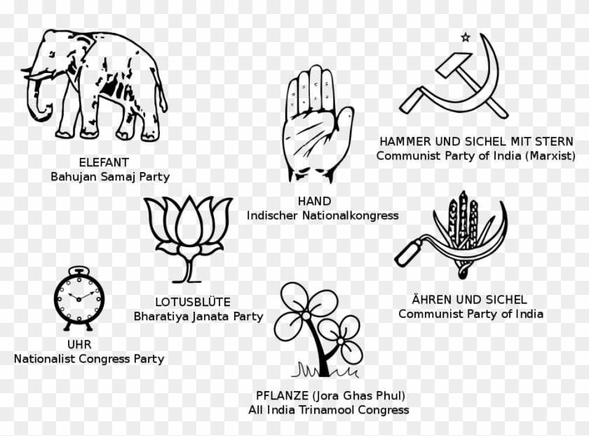 Bharatiya Janata Party , Png Download - All India Trinamool Congress Parties India Clipart #2820815