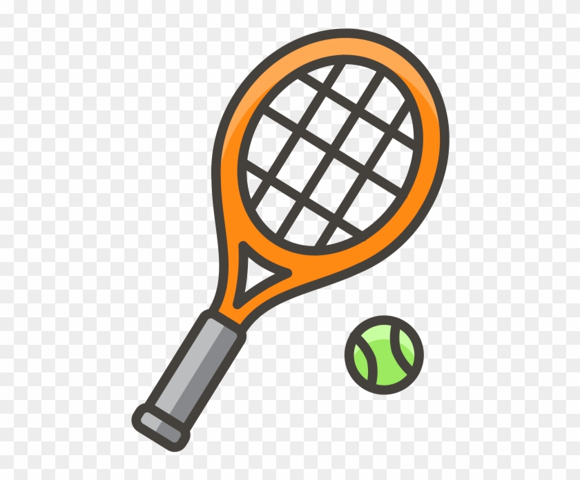 Tennis Racket Emoji Icon - Tennis Racquet Emoji Clipart