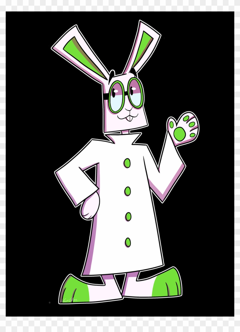 Rabbit Scientist - Cartoon Clipart