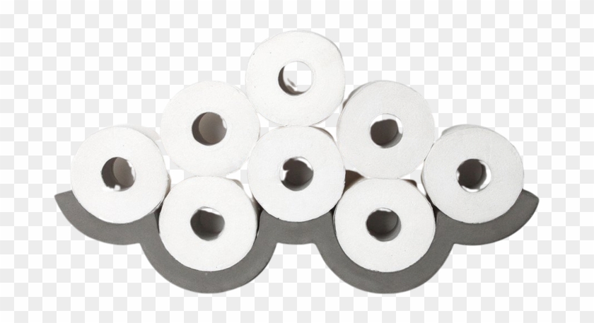 Cloud Toilet Paper Holder - Toilet Roll Holder Clipart #2821031