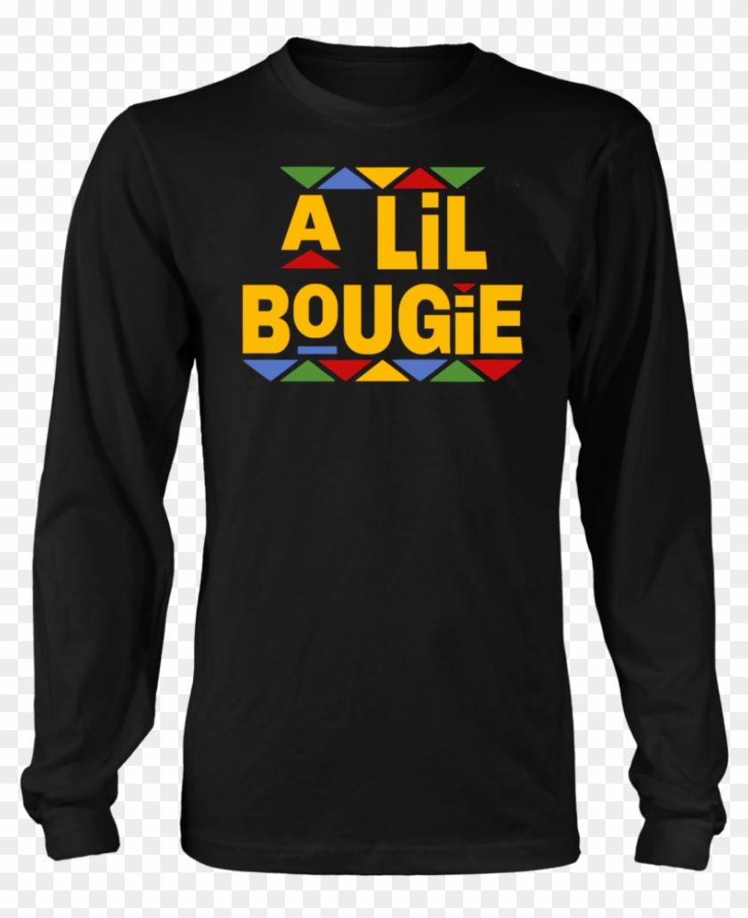A Lil Bougie Window Pane Long Sleeve T Shirt - Long-sleeved T-shirt Clipart