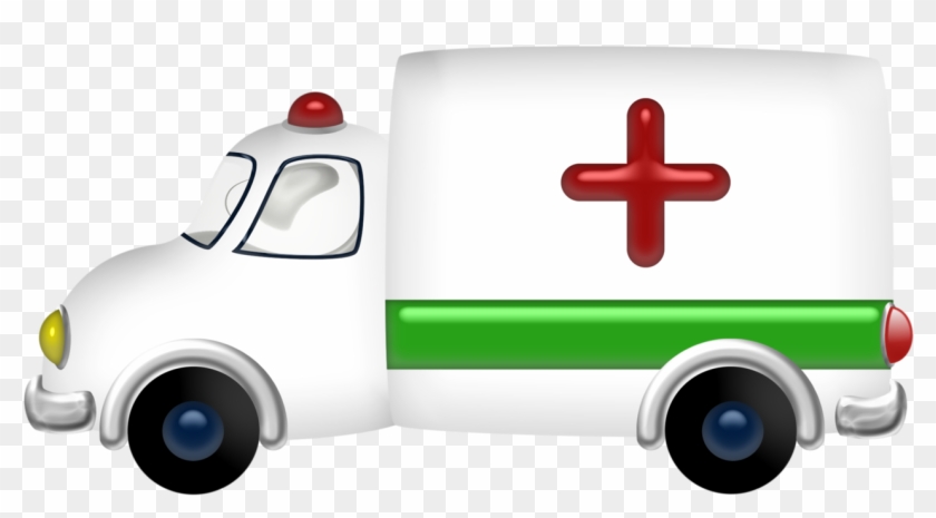 Hospital Transportation Cartoon Illustration Ambulance - Clip Art - Png Download #2822127