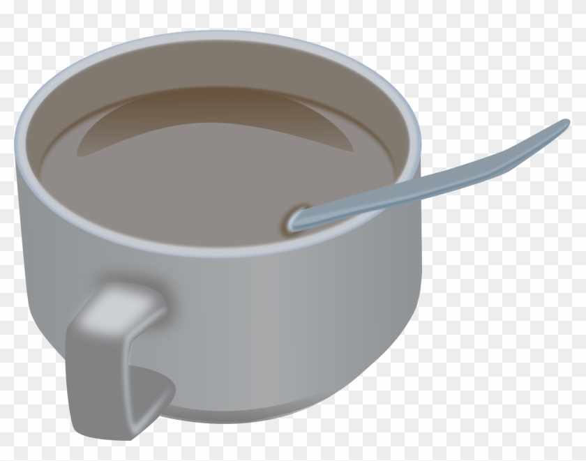 Coffee & Coffee Cup - Spoon In A Cup Clipart - Png Download #2822456