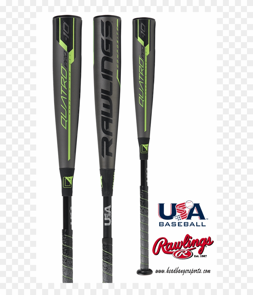 2019 Rawlings Quatro Pro -10 Usa Baseball Bat - Rawling Baseball Bat Clipart