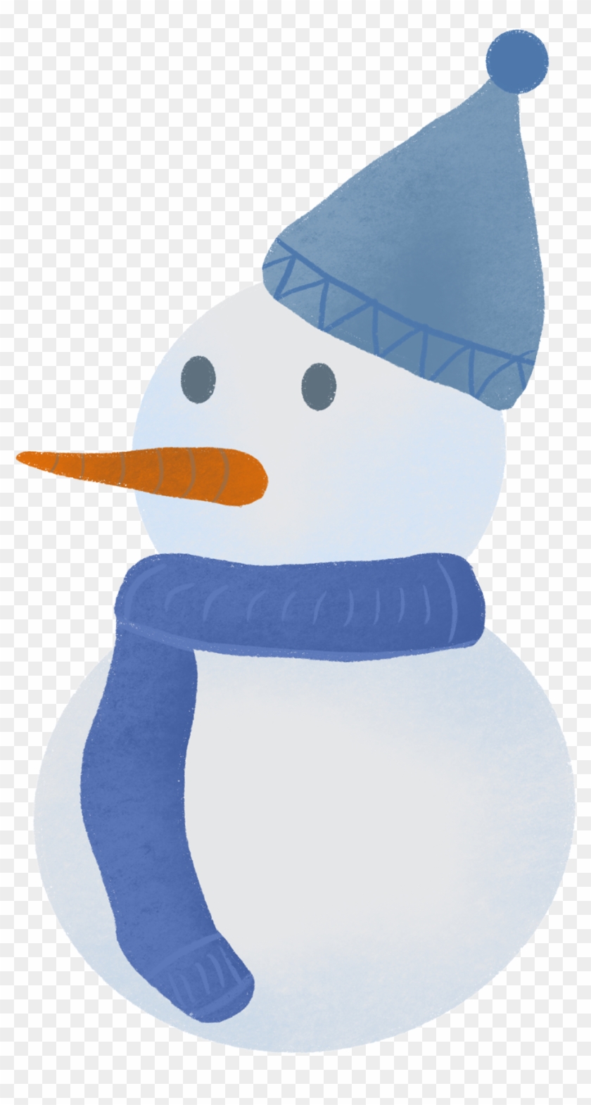 Winter Snowman Blue Mother Png And Psd - Snowman Clipart