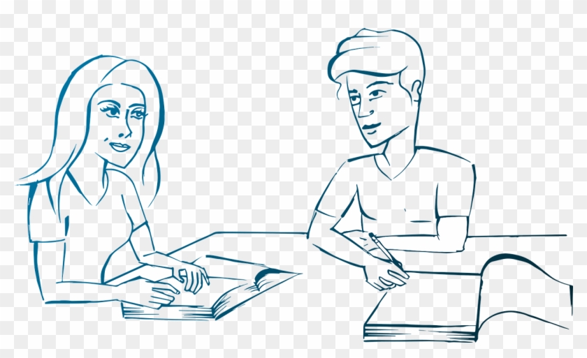 Students Drawing Vector Png Image - Dessin Étudiant Clipart