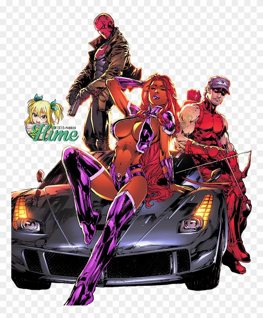 Red Hood And The Outlaws, Vol - Nightwing And Starfire Love Clipart