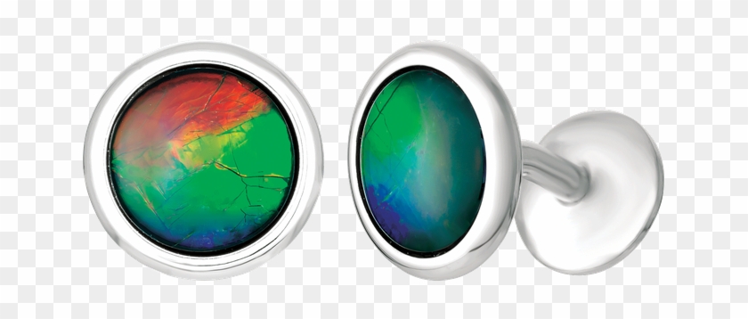 Stock - Korite Ammolite Cufflinks Clipart