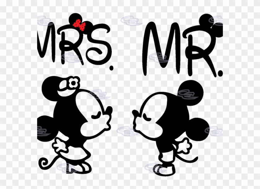 Mickey Mouse Clipart Couple - Mickey E Minnie Desenho - Png Download