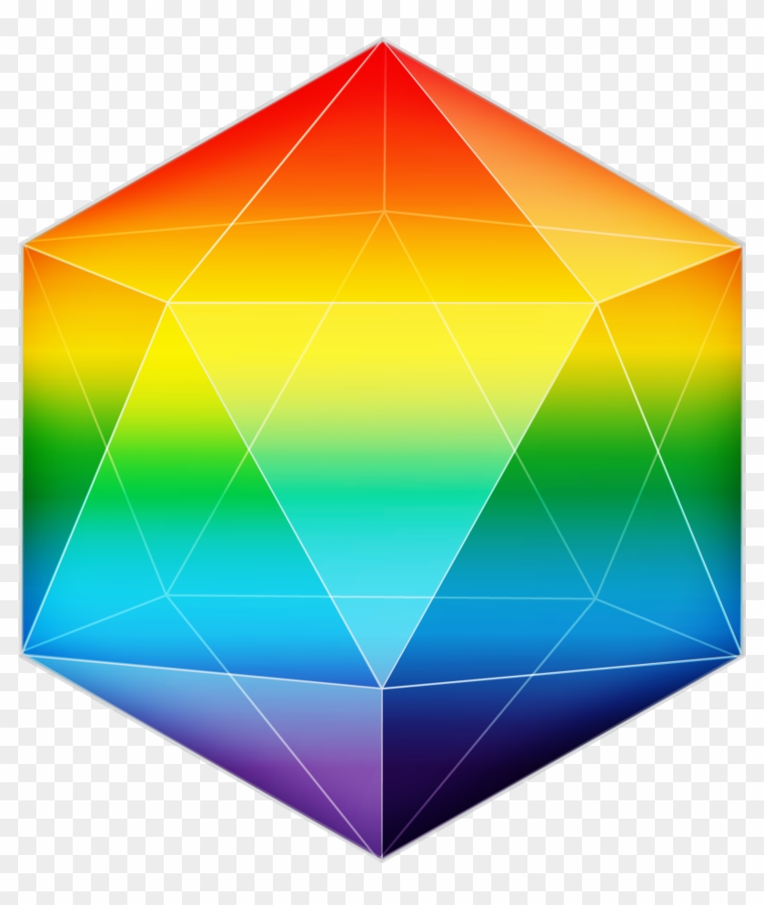 So, Here Are Some Pride Flag D20's They're Transparent - Triangle Clipart