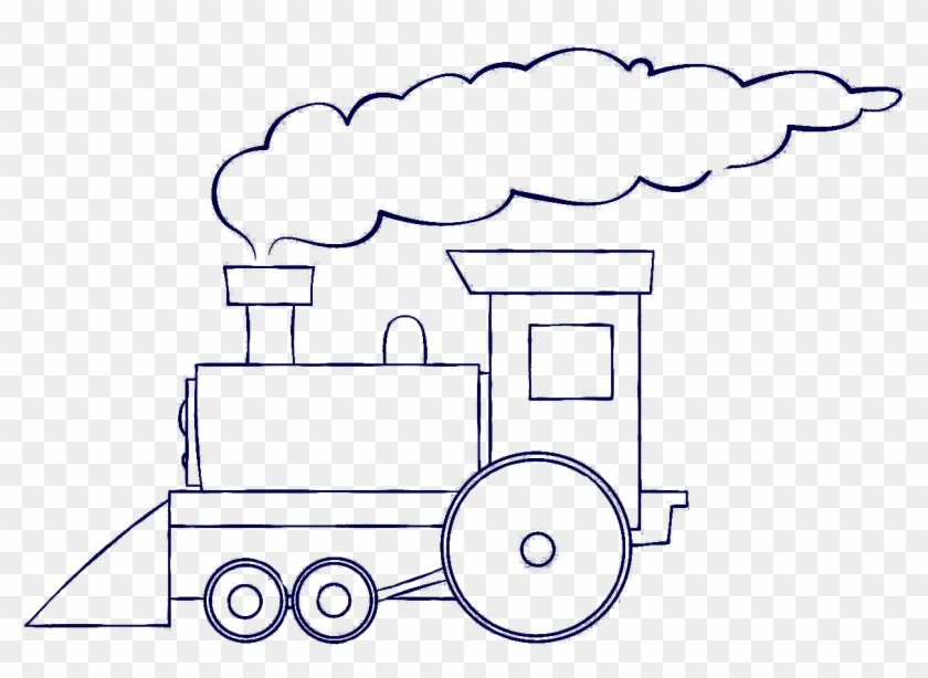 Orange Train Depot Museum Donation And Fundraising - Choo Choo Train Drawing Clipart #2825291